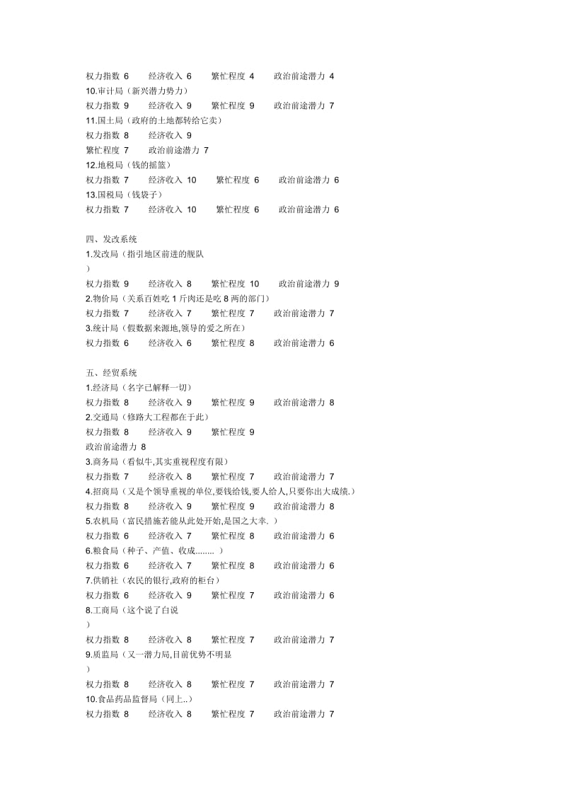 公务员各部门政治前途经济待遇分析.doc_第2页