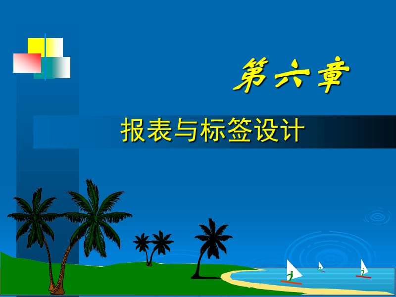 第6章报表与标签的建立及设计(精简版).ppt_第1页