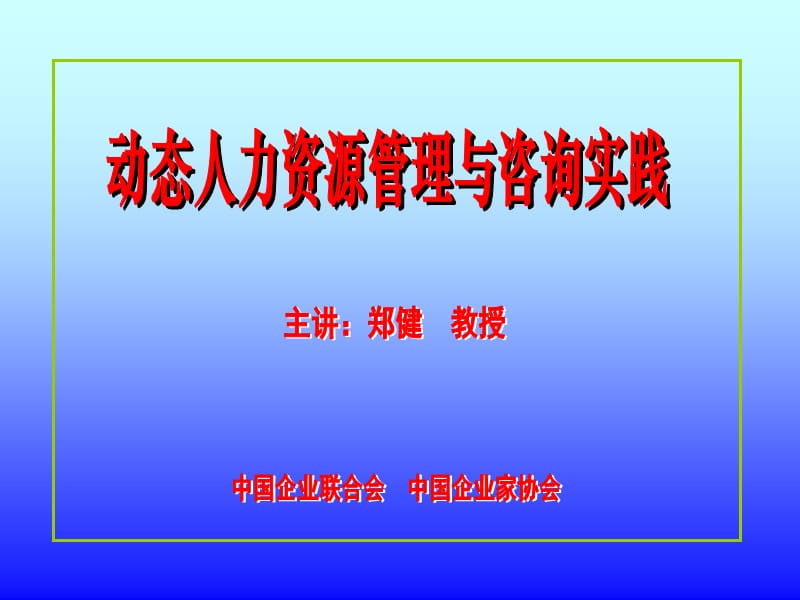 动态人力资源管理与咨询实践.ppt_第1页