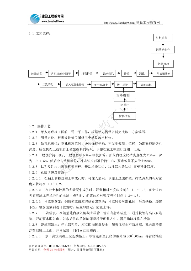 冲击钻成孔灌注桩施工工艺标准65939.doc_第2页