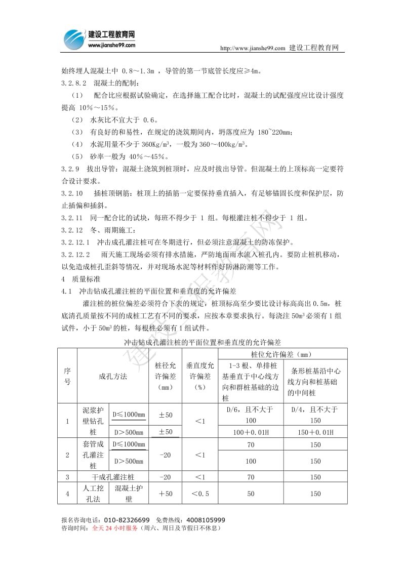 冲击钻成孔灌注桩施工工艺标准65939.doc_第3页