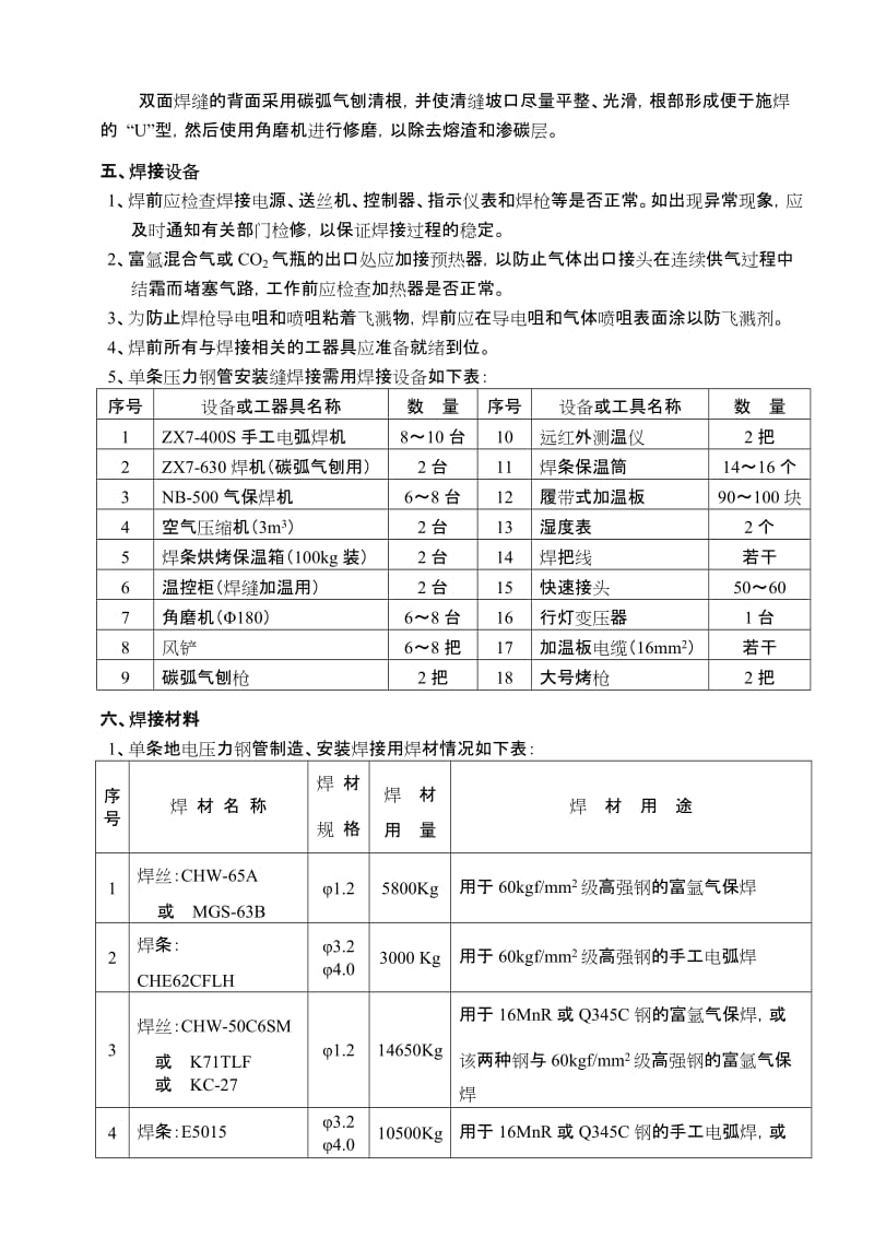 地电压力钢管焊接工艺作业指导书.doc_第3页