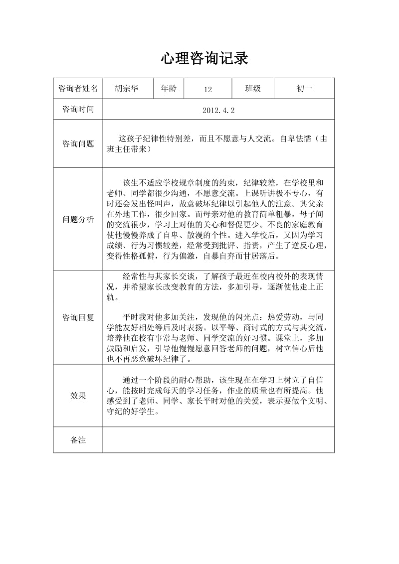 心理咨询记录.doc_第1页