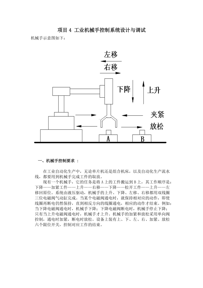 工业机械手控制系统设计与调试.doc_第1页