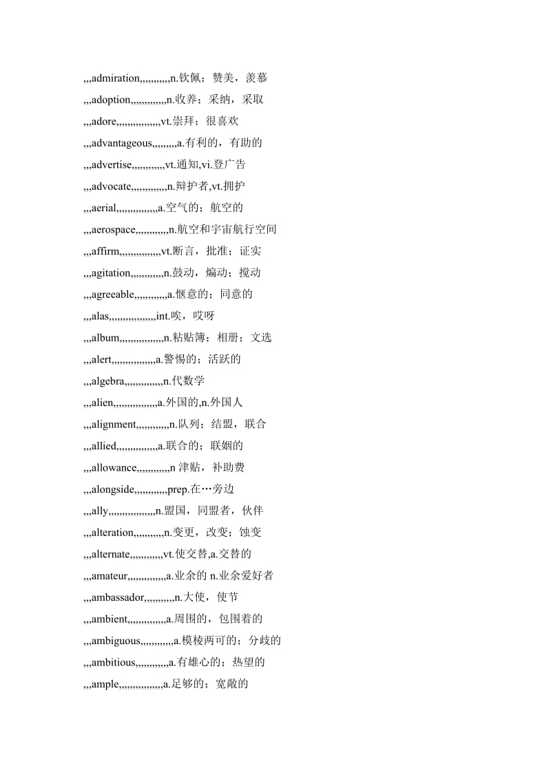 工作文档大年夜学英语六级词汇表.doc_第2页