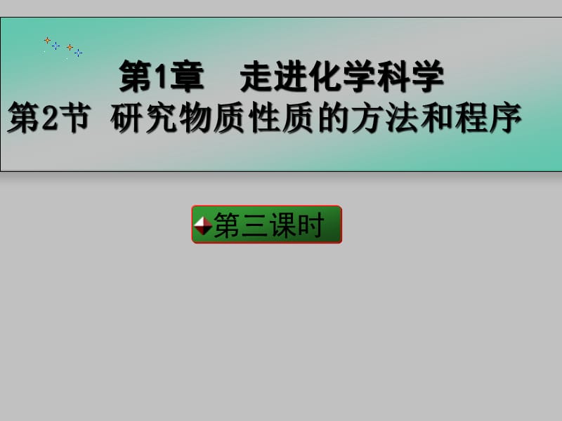 1.2研究物质性质的方法和程序3课时.ppt_第1页