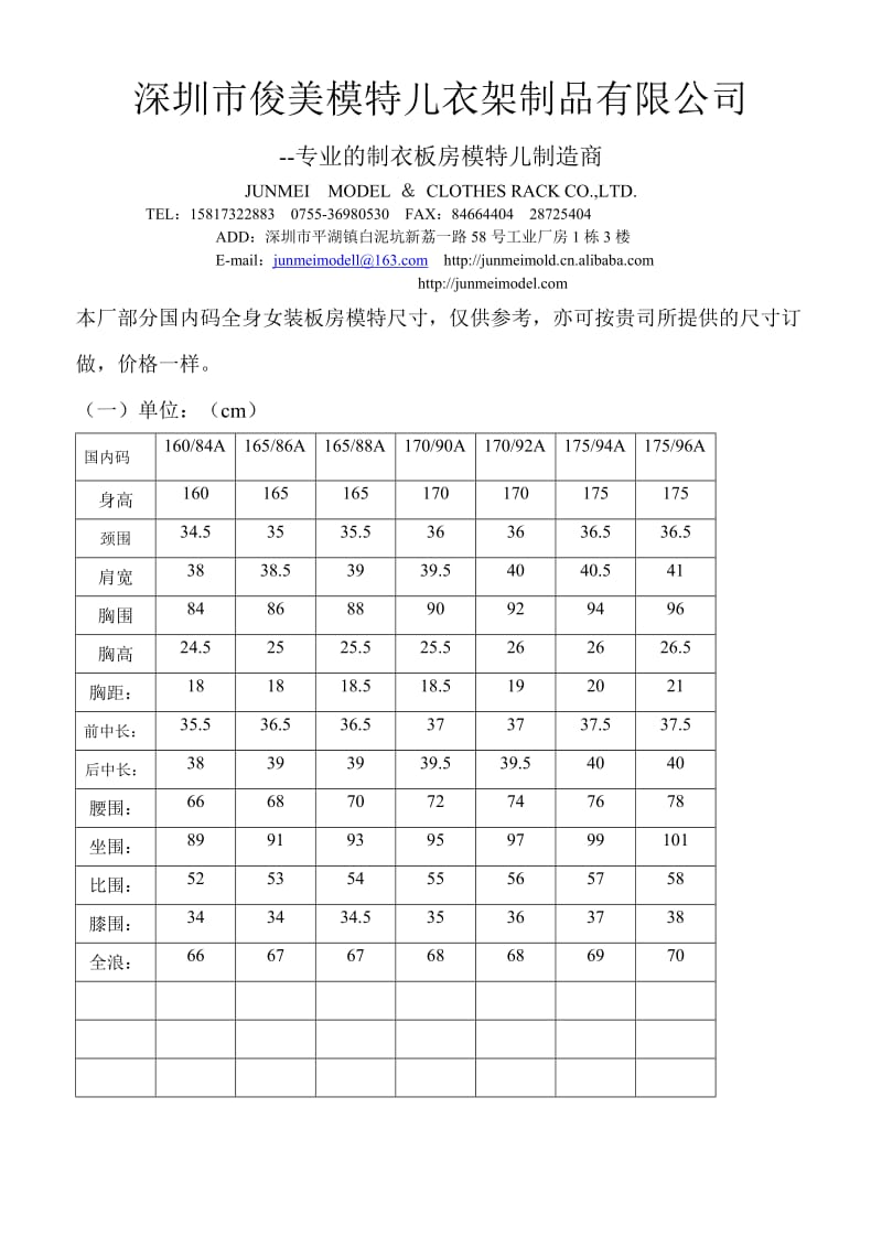 国内女标准码尺寸011.doc_第1页