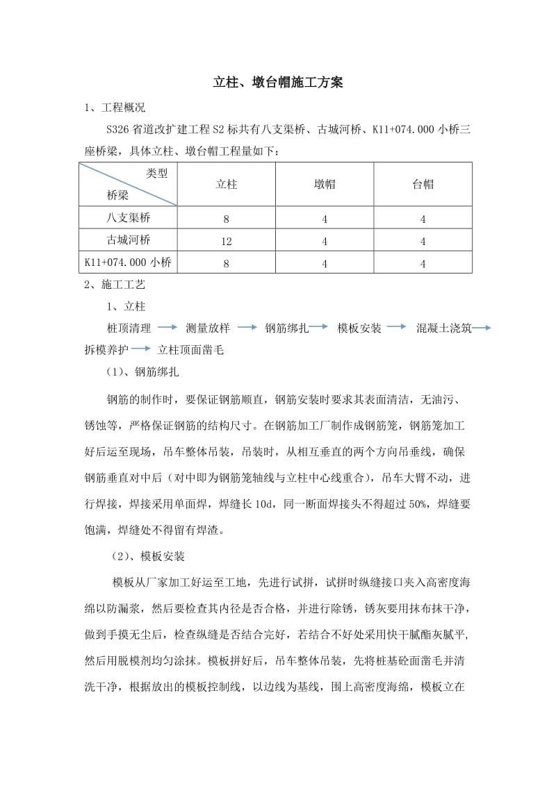 w立柱、墩台帽施工方案.doc_第2页