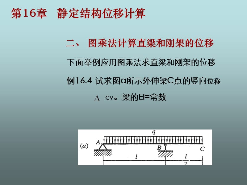 图乘法计算直梁和刚架的位移.ppt_第1页