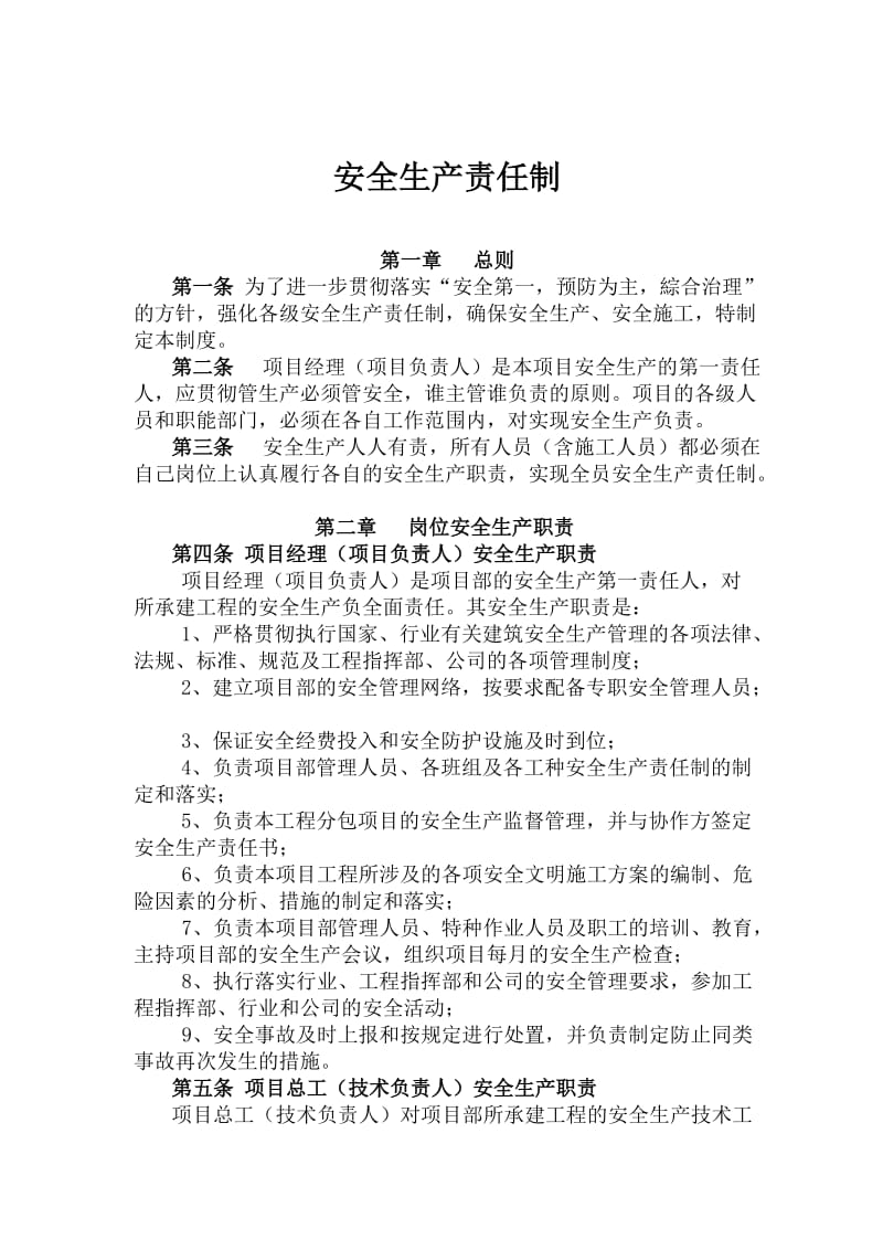 国际机场高速公路安全生产责任制度.doc_第1页