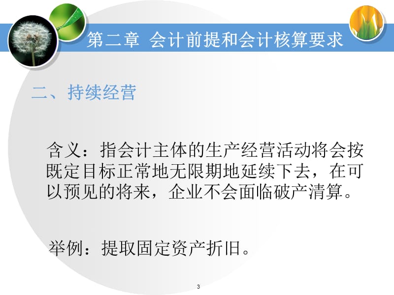 第二会计前提和会计核算要求.ppt_第3页