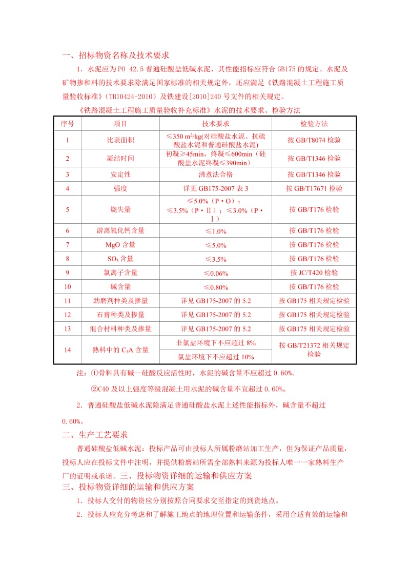 工程用水泥检验标准.doc_第1页