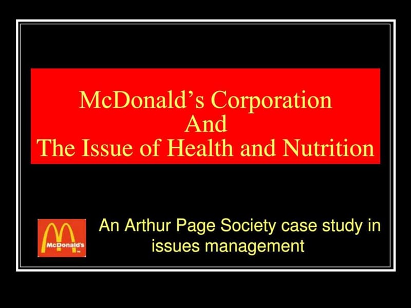 麦当劳与健康营养问题【英文】_图文.ppt_第1页