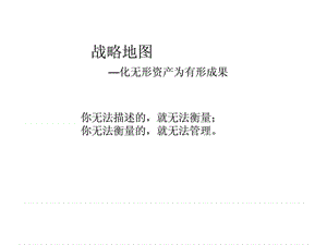 战略地图—化无形资产为有形成果.ppt