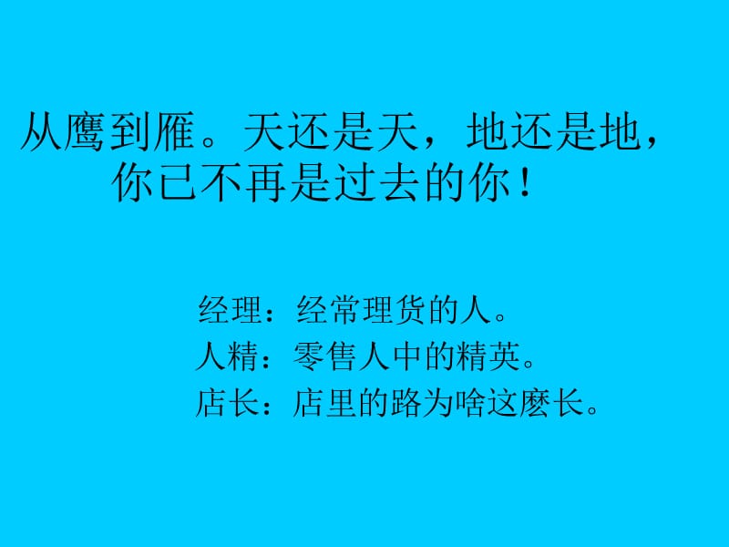 从鹰到雁天还是天地还是地你已不再是过去的你.ppt_第1页