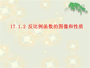 17.1.2反比例函数的图象和性质》.ppt