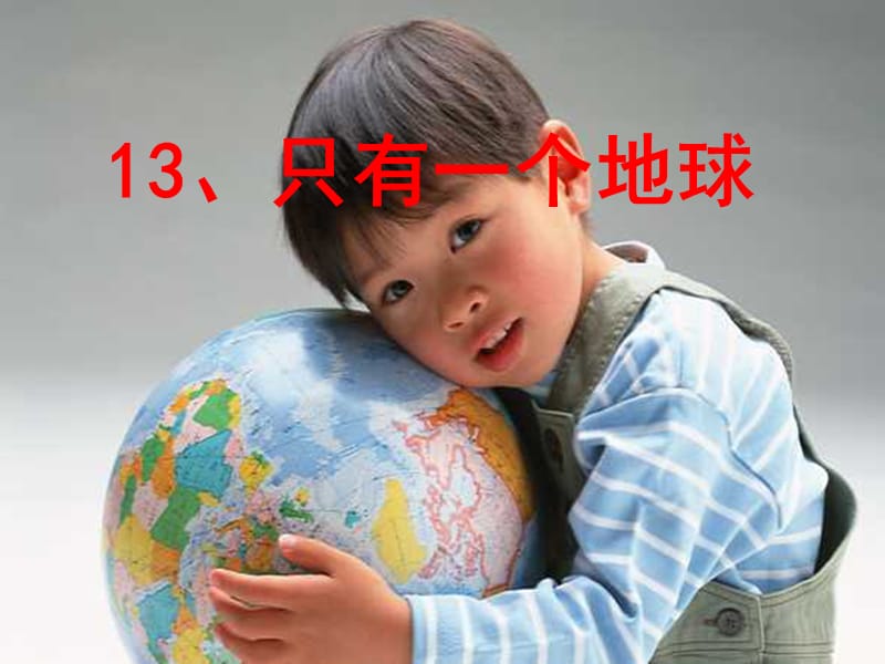 13．只有一个地球.ppt_第1页