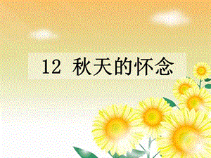 12.秋天的怀念.ppt