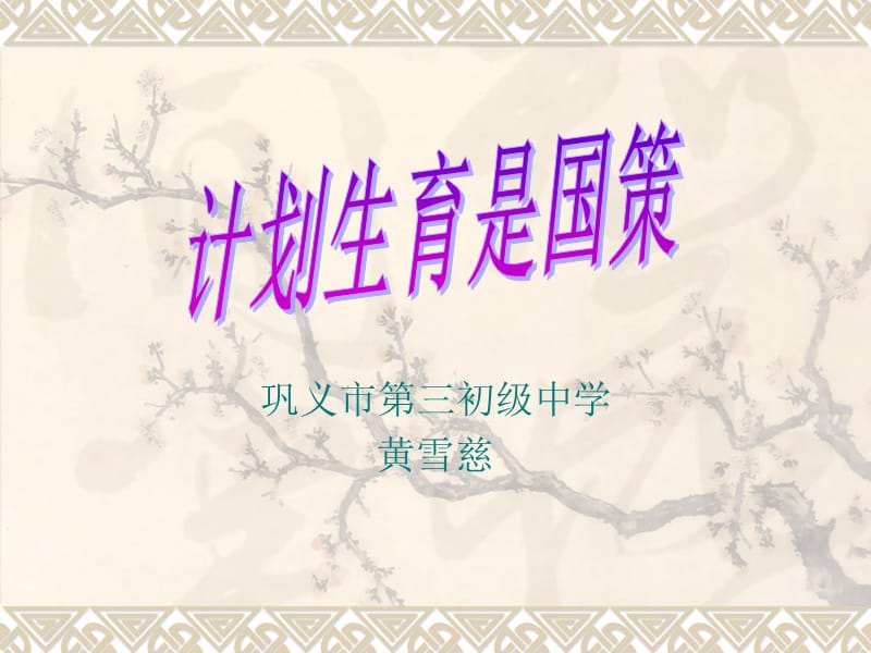 巩义市第三初级中学黄雪慈.ppt_第2页