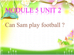 昆阳镇二小杜晓玲四上Module5Unit2CanSamplayfootball课件.ppt