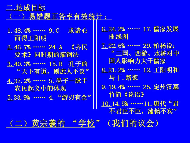 高二历史一调试卷评析.ppt_第3页