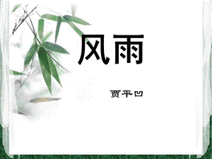 贾平凹《风雨》.ppt.ppt