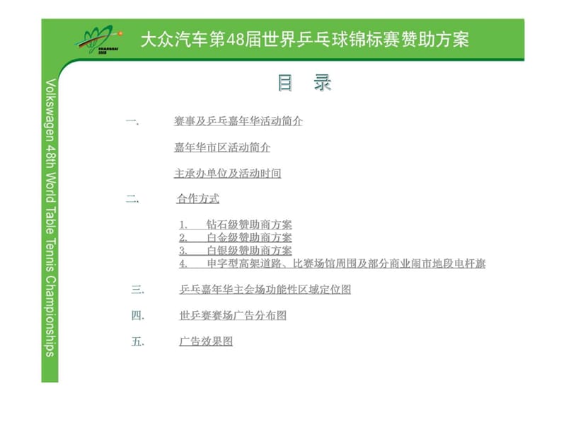 大众汽车第48届世界乒乓球锦标赛赞助方案 (2).ppt_第3页