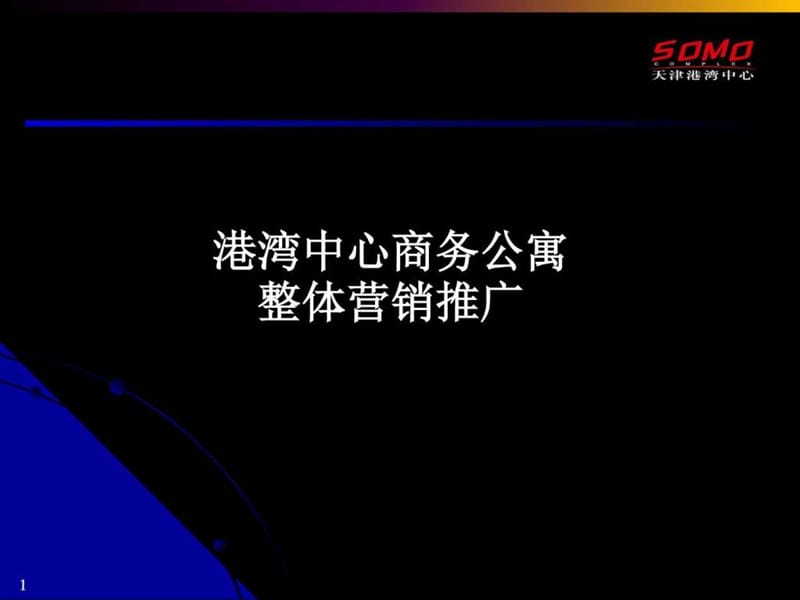 天津港湾中心商务公寓整体营销推广-56PPT.ppt_第1页