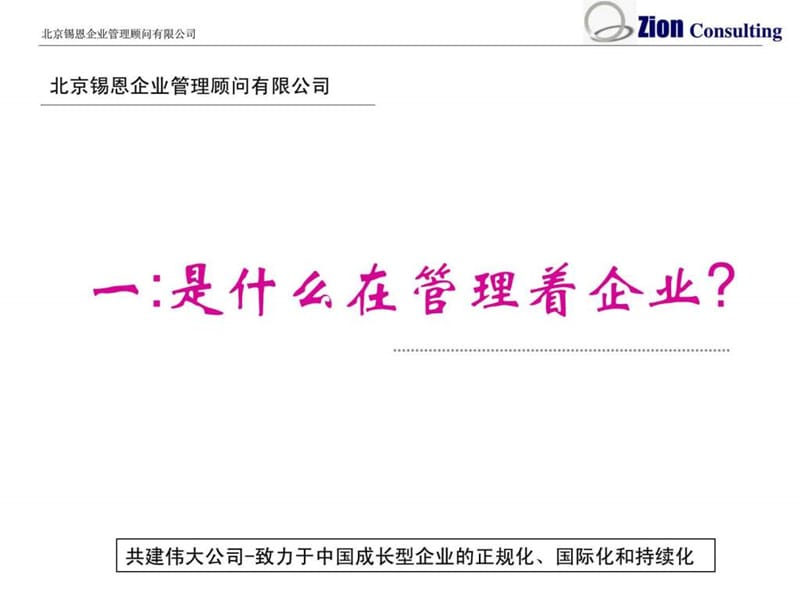 北京锡恩企业管理顾问有限公司2006中层执行力_图文.ppt_第2页