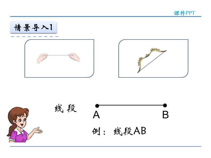 人教版四年级数学上册3.1 线段 直线 射线和角课件.ppt_第3页