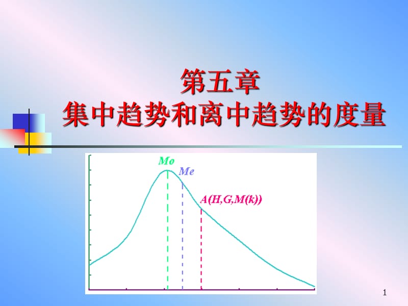 第五章集中趋势和离中趋势的度量.ppt_第1页