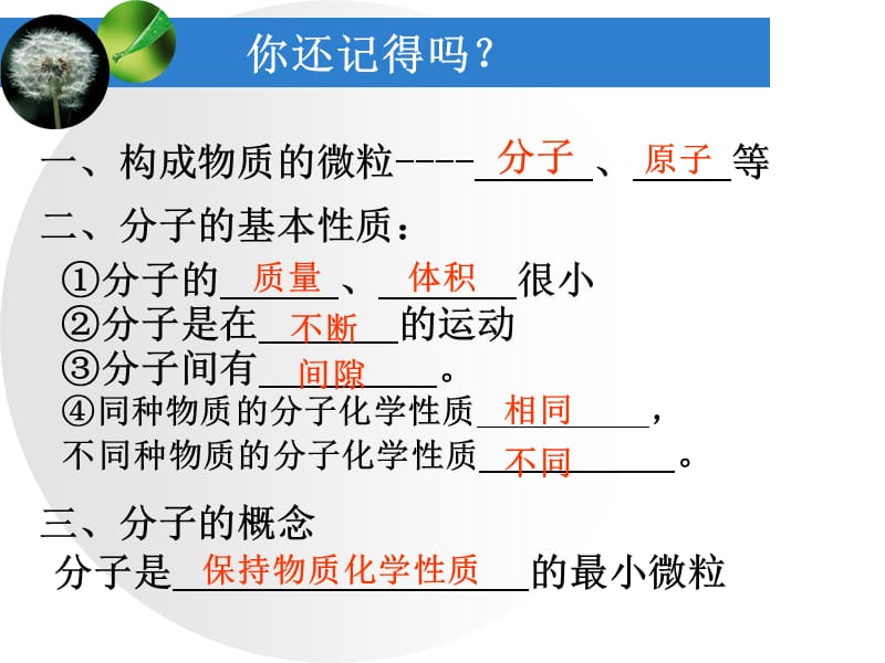 分子是的最小微粒教学课件.ppt_第1页