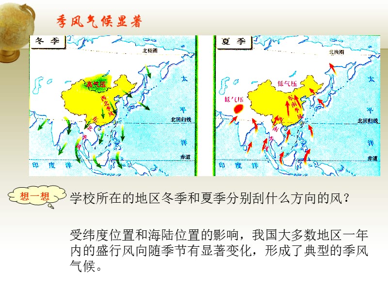 二节气候多样季风显着二教时季风气候与天气灾害.ppt_第3页