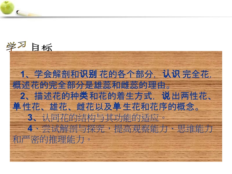 八年级生物上册第四单元第一章第一课花的结构和类型课件济南版.ppt_第2页