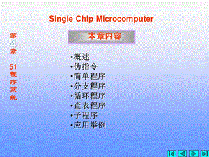 概述伪指令简单程序分支程序循环程序查表程序子程序应用举例.ppt