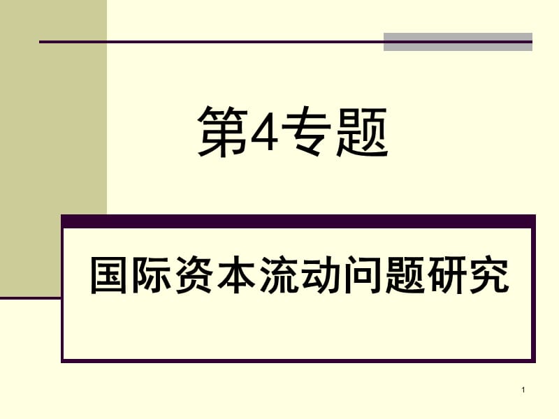 第4专题国际资本流动问题研究.ppt_第1页