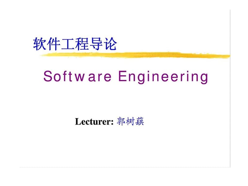 软件工程导论 第1章 软件工程学概述.ppt_第1页