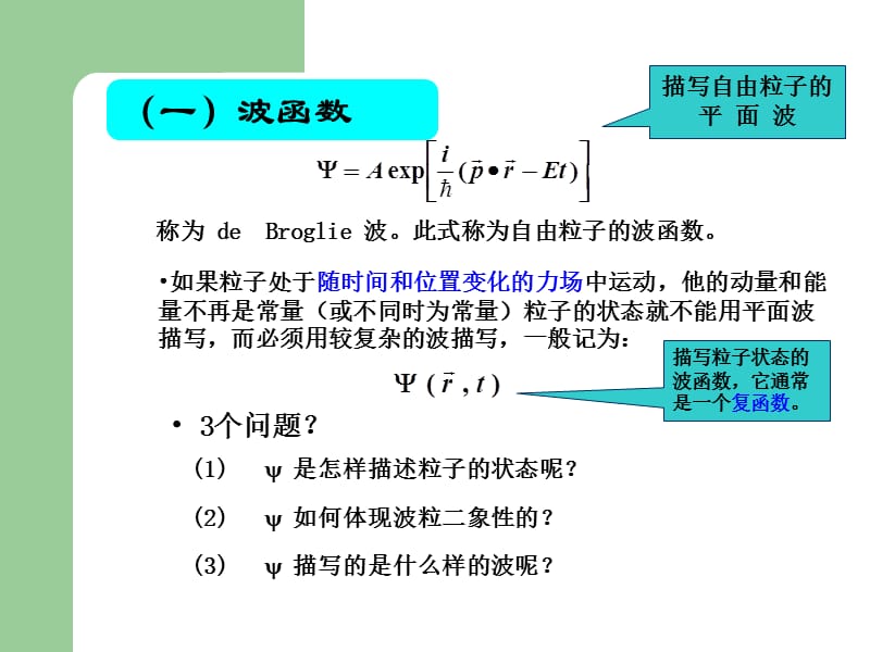 第二部分波函数和Schrodinger方程.ppt_第3页