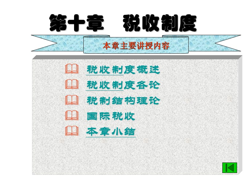 第十章税收制度ppt课件.ppt_第1页