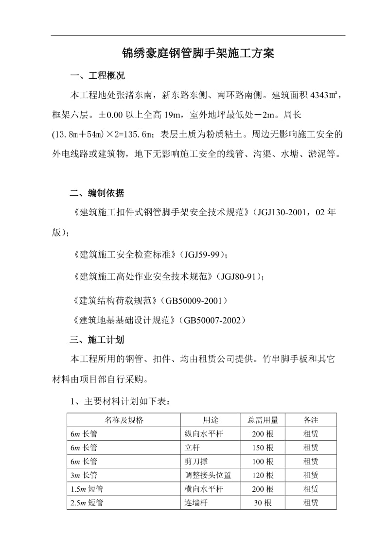 锦绣豪庭脚手架方案(壁厚2.8钢管,高度25m).doc_第1页