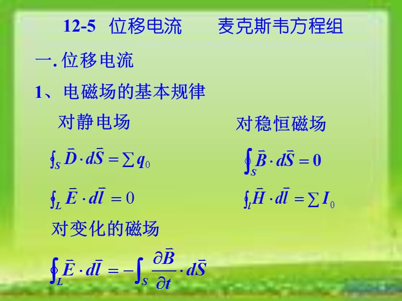 125电磁场基本方程.ppt_第1页