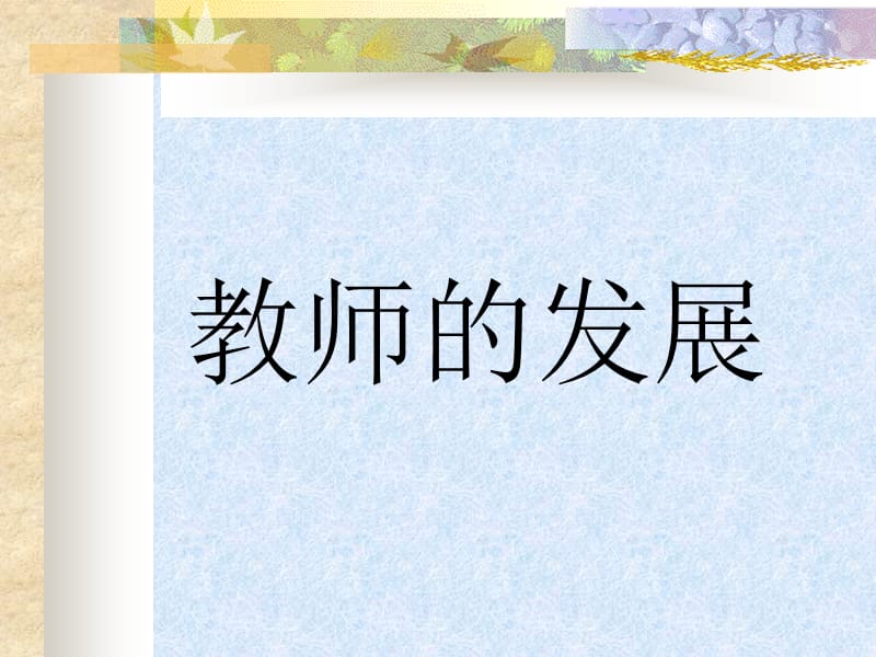 教师的发展.ppt_第1页