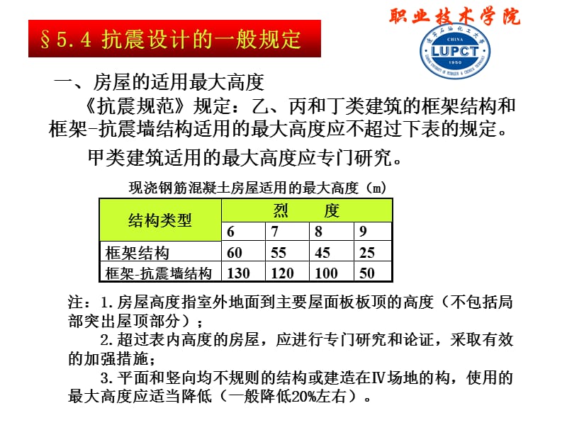 抗震设计方案的一般规定教学课件.ppt_第1页