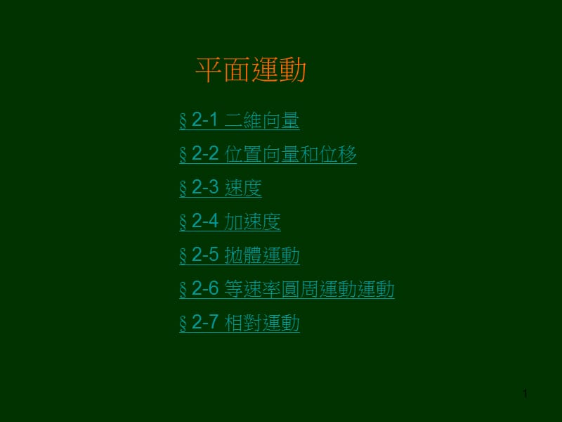 命题光碟-平面运动.ppt_第1页