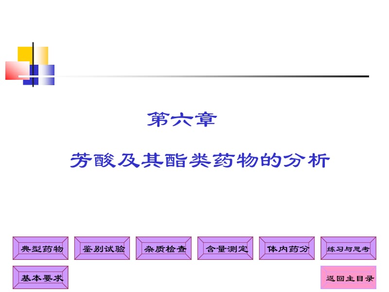 第六章芳酸及其酯类药物的分析.ppt_第1页