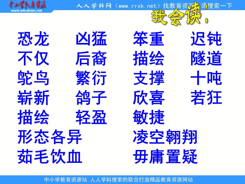 鲁教版语文三年级下册飞向蓝天的恐龙课件2.ppt_第3页