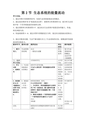 5.2《生态系统的能量流动》教案张海其.doc