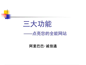 三大功能点亮您的全能网站.ppt