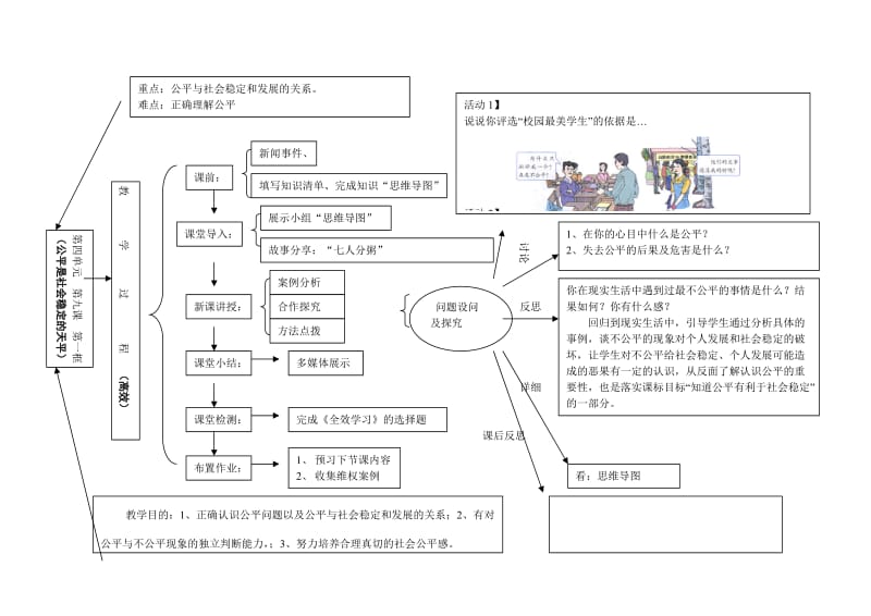 9.1公平是社会稳定的天平教学设计.doc_第1页