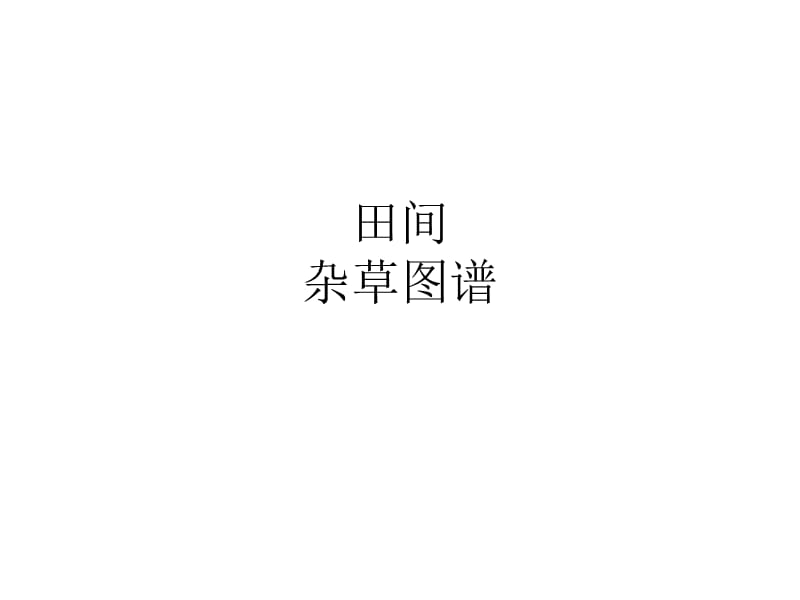 农田杂草图谱.ppt_第1页